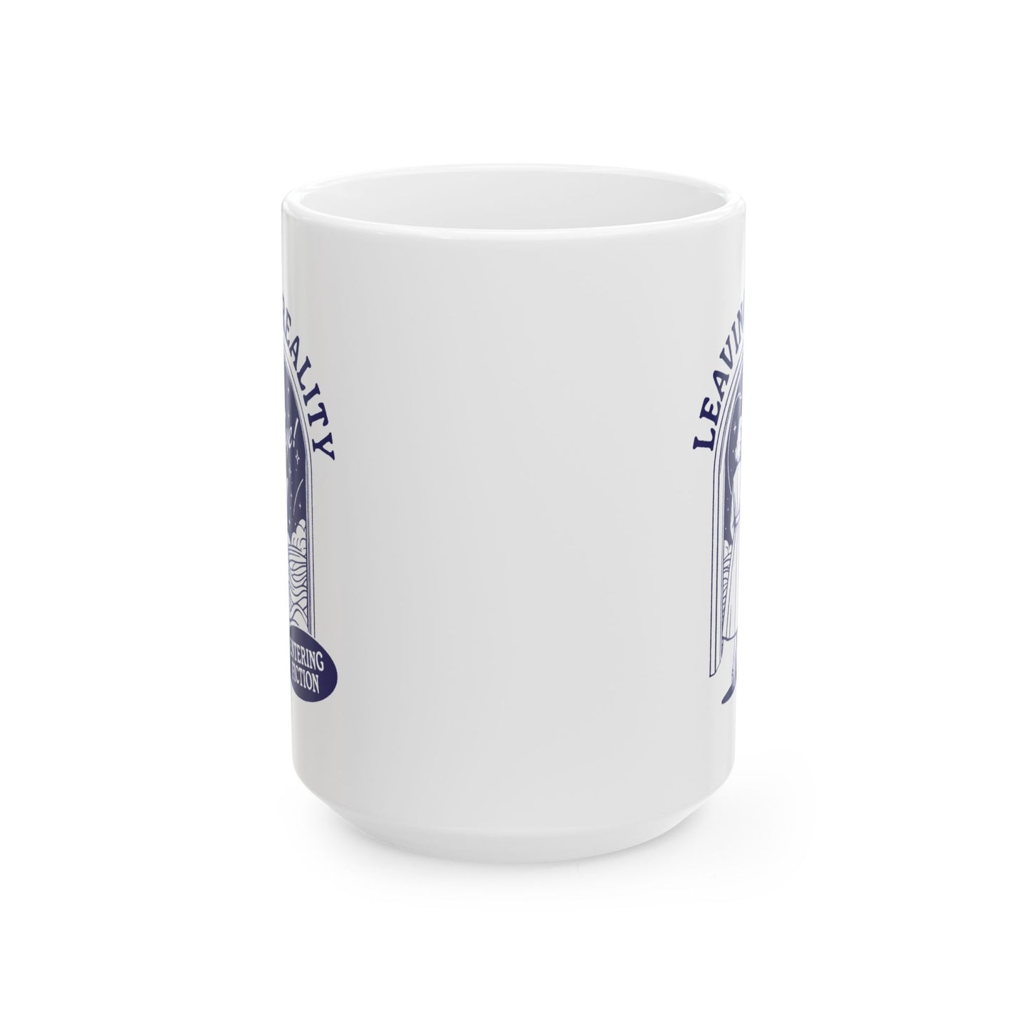 Retro Leaving Reality Entering Fiction Mug