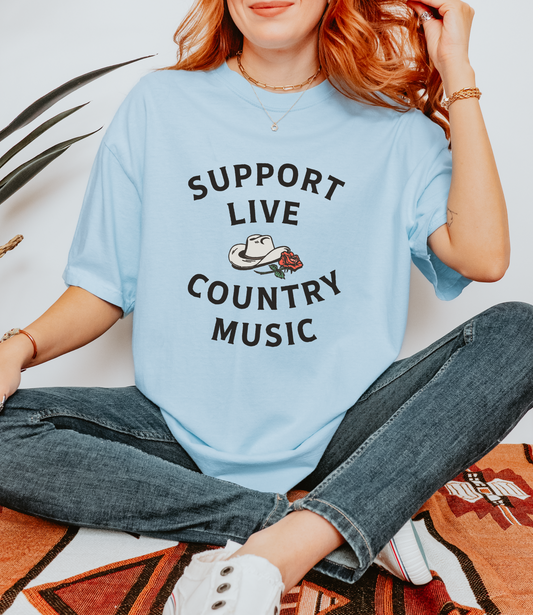 Support Live Country Music T-Shirt