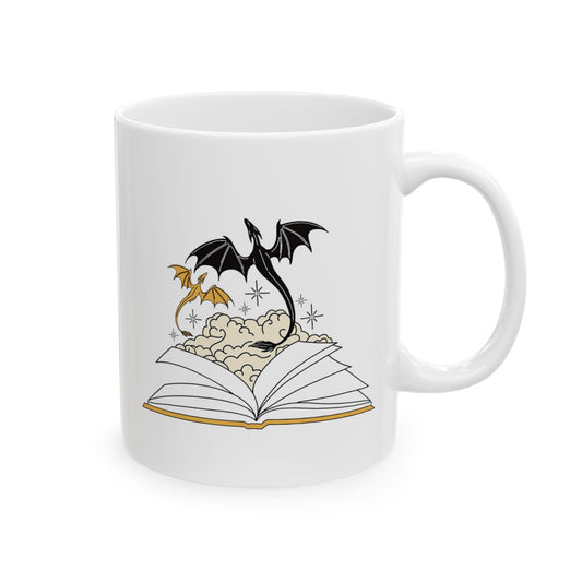 Fantasy Dragons Book Mug
