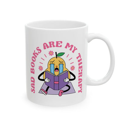 Sad Books Are My Therapy Mug