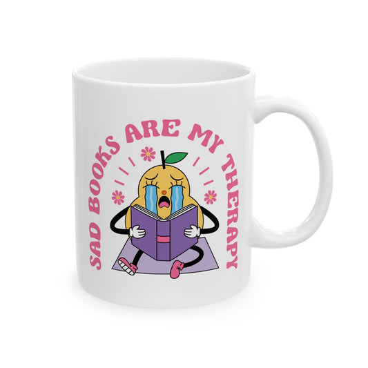 Sad Books Are My Therapy Mug