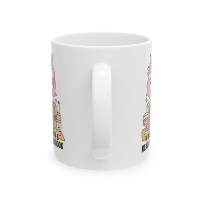 Wine Down And Read A Good Book Mug