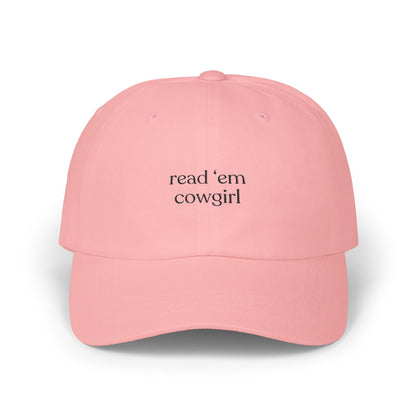 Read 'Em Cowgirl Embroidered Baseball Cap