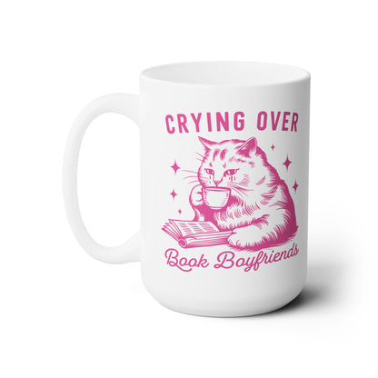 Crying Over Book Boyfriends Coffee Mug