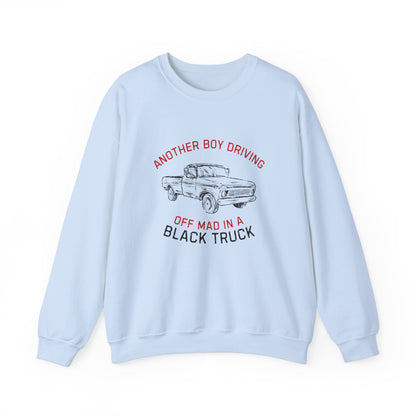 Driving Off Mad In A Black Truck Sweatshirt