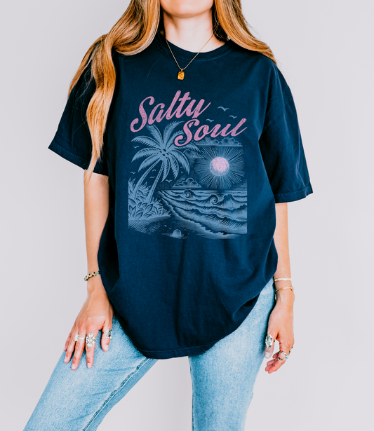 Salty Soul Distressed T-Shirt
