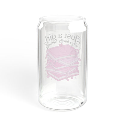 Just A Girl Who Loves Books Sipper Glass