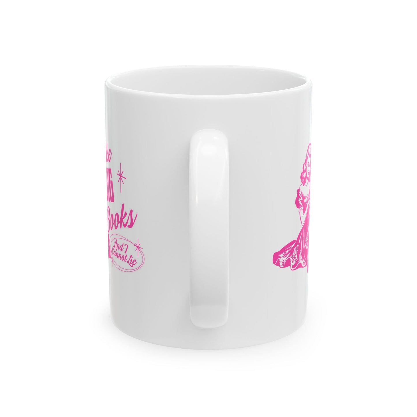 I Like Big Books Retro Mug