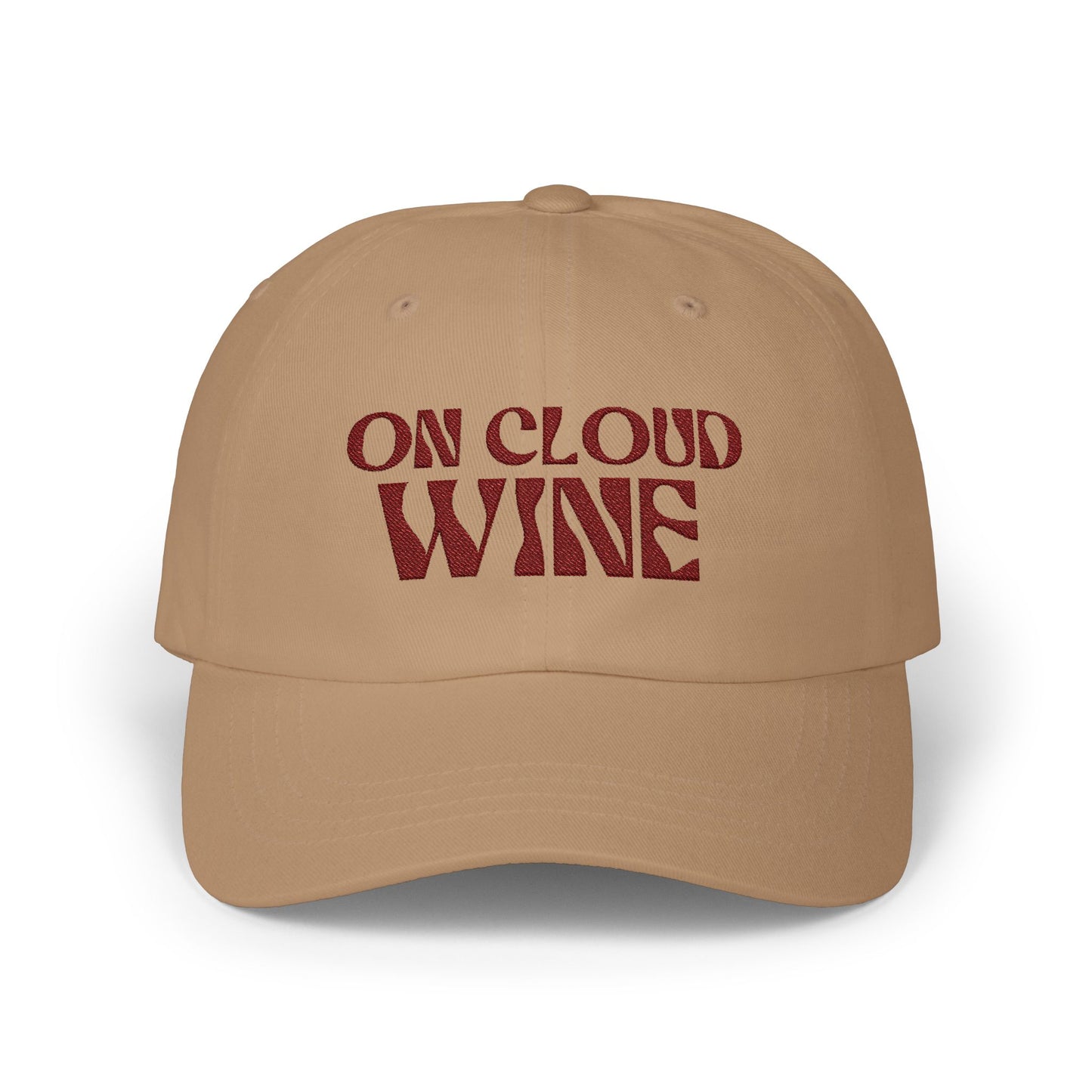 On Cloud Wine Embroidered Baseball Cap