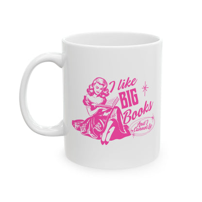 I Like Big Books Retro Mug