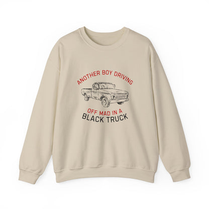 Driving Off Mad In A Black Truck Sweatshirt