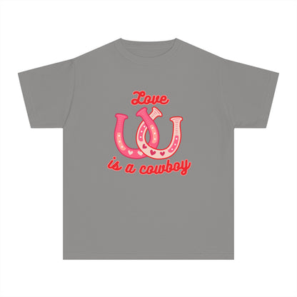 Youth Love Is A Cowboy Graphic T-Shirt