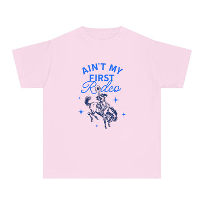 Youth Ain't My First Rodeo Blue Midweight T-Shirt