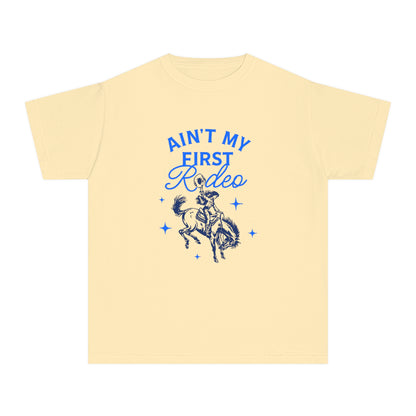 Youth Ain't My First Rodeo Blue Midweight T-Shirt