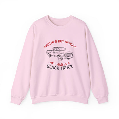 Driving Off Mad In A Black Truck Sweatshirt