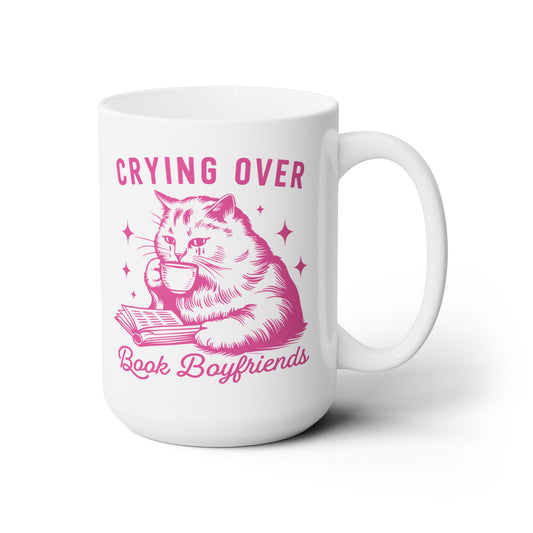 Crying Over Book Boyfriends Coffee Mug