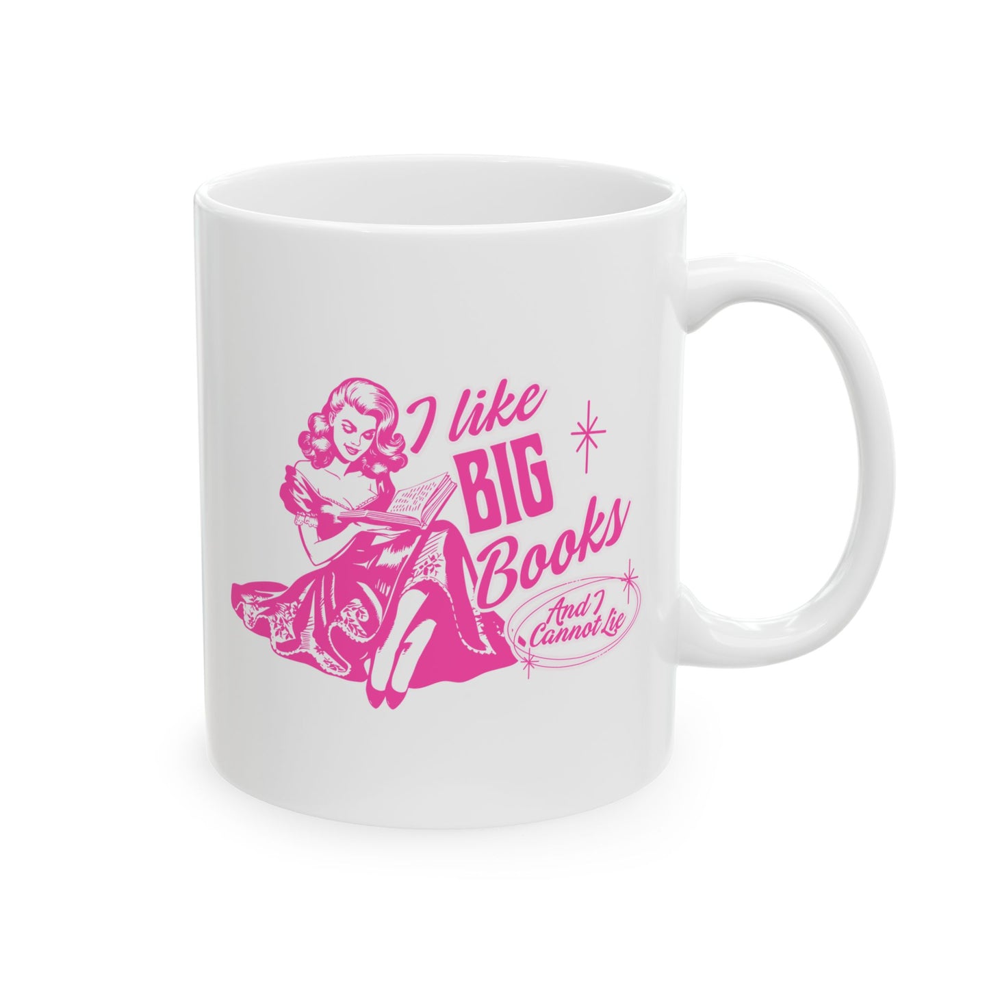 I Like Big Books Retro Mug