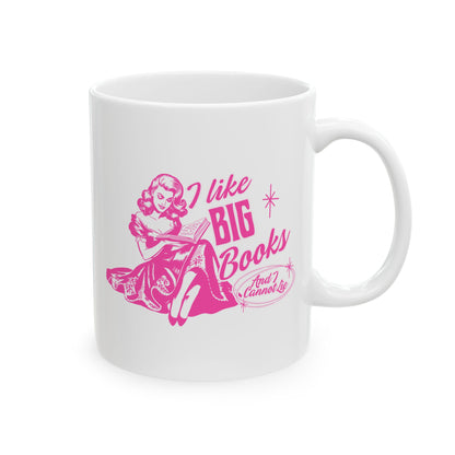 I Like Big Books Retro Mug