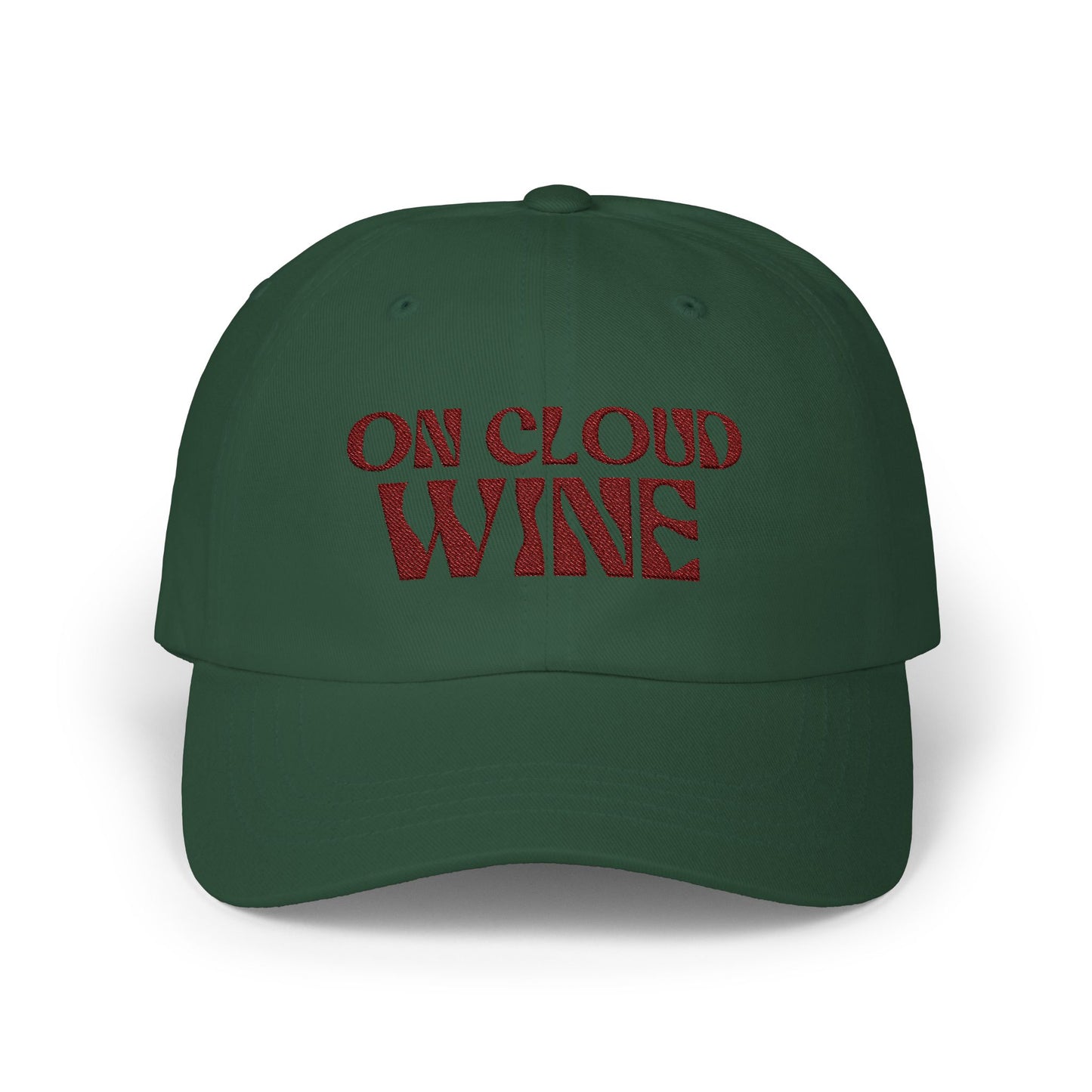 On Cloud Wine Embroidered Baseball Cap