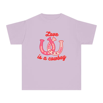 Youth Love Is A Cowboy Graphic T-Shirt