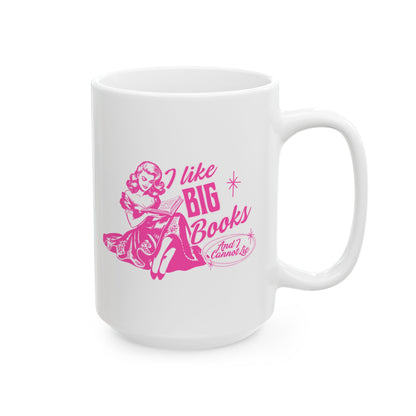 I Like Big Books Retro Mug