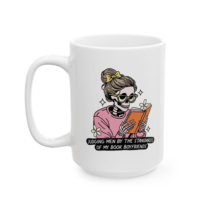 Judging Men By My Book Boyfriends Mug