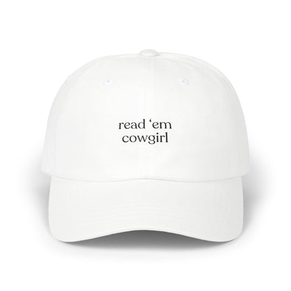 Read 'Em Cowgirl Embroidered Baseball Cap