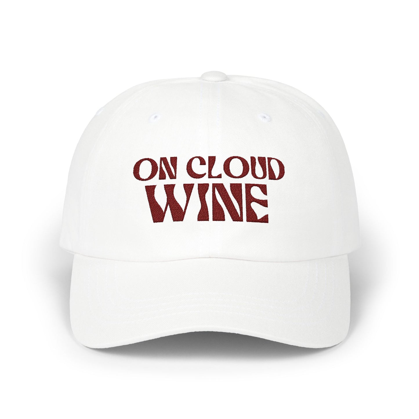 On Cloud Wine Embroidered Baseball Cap