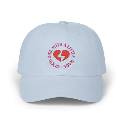 Good Girl With A Little Rage Embroidered Baseball Cap