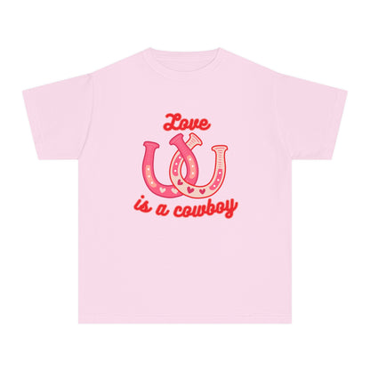 Youth Love Is A Cowboy Graphic T-Shirt