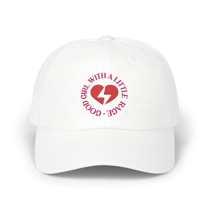 Good Girl With A Little Rage Embroidered Baseball Cap