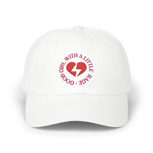Good Girl With A Little Rage Embroidered Baseball Cap