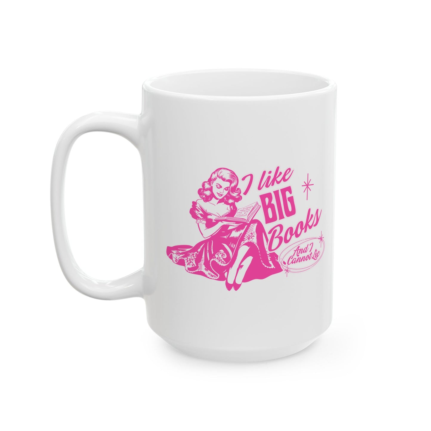 I Like Big Books Retro Mug