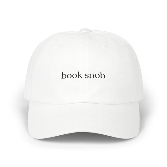 Book Snob Embroidered Baseball Cap