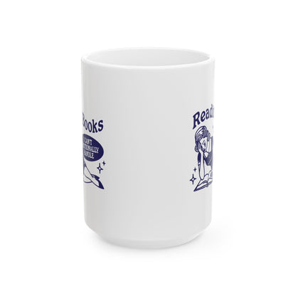 Reading Books I Can't Emotionally Handle Mug