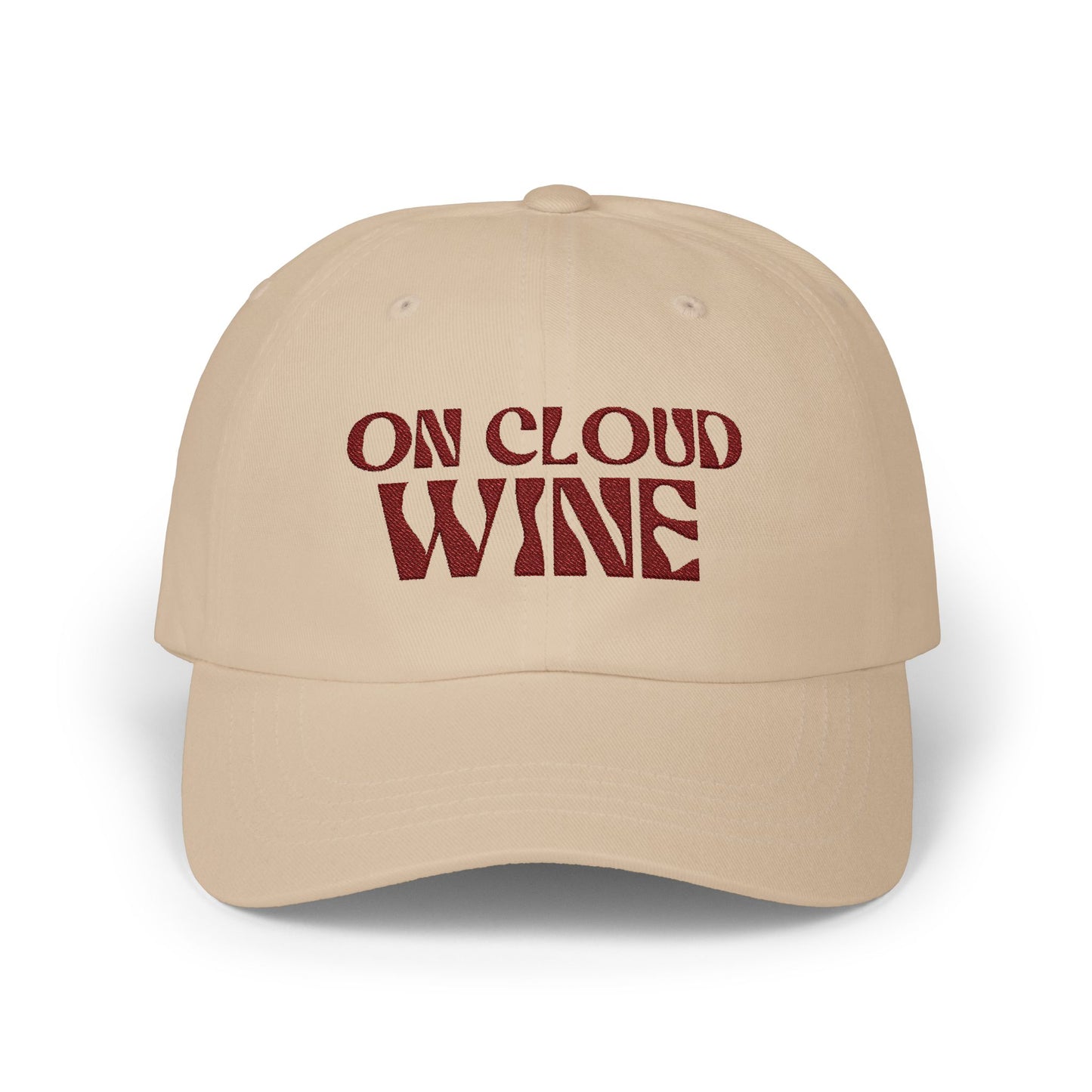 On Cloud Wine Embroidered Baseball Cap