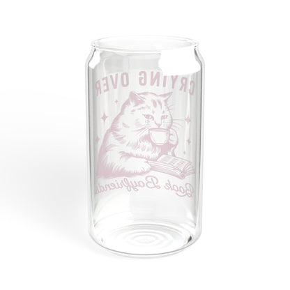 Crying Over Book Boyfriend Sipper Glass