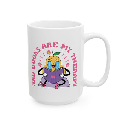 Sad Books Are My Therapy Mug