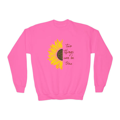 Youth Two Things Can Be True Sweatshirt