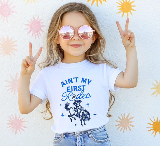 Youth Ain't My First Rodeo Blue Midweight T-Shirt
